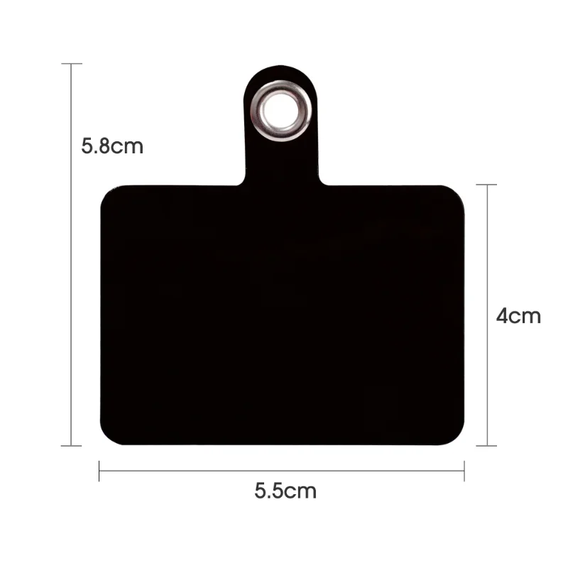 Universal Phone Tether Tab, Plastic Cellphone Lanyard Patch, Pad Tag para Phone Strap, Crossbody Lanyard, Junta Acessórios, 1-10Pcs