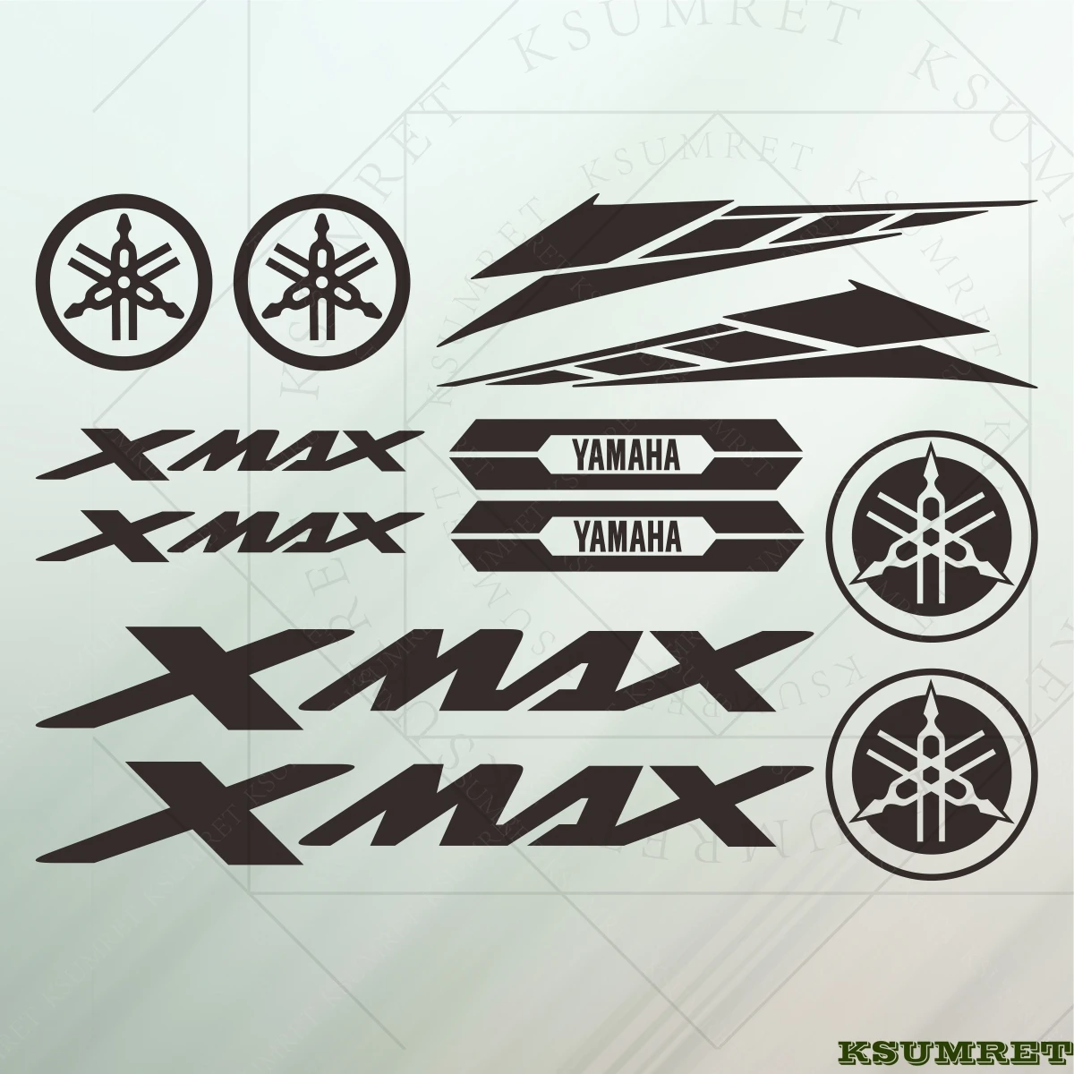 

Наклейки с логотипом Yamaha Xmax, наклейки с логотипом для мотоцикла Xmax 300, наклейки