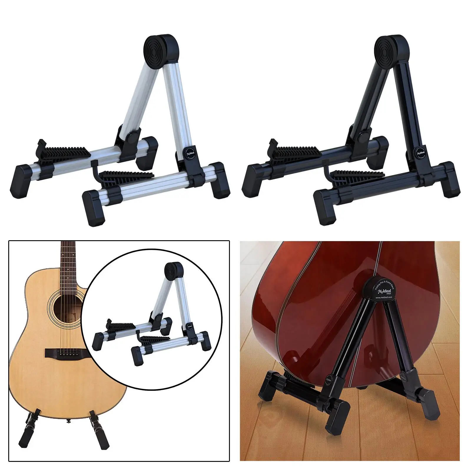 Guitar Foldable Stand A-Frame Aluminum Music Stand for Electric Guitar Bass Electric Guitar Stand telescopic guitar stand