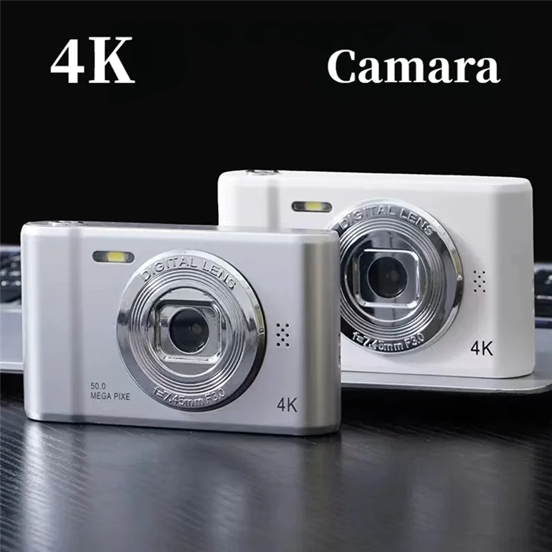 Цифровая камера ELEC-4K HD для фотосъемки, селфи-камера для путешествий, 2,4-дюймовая мини-ретро-камера для селфи