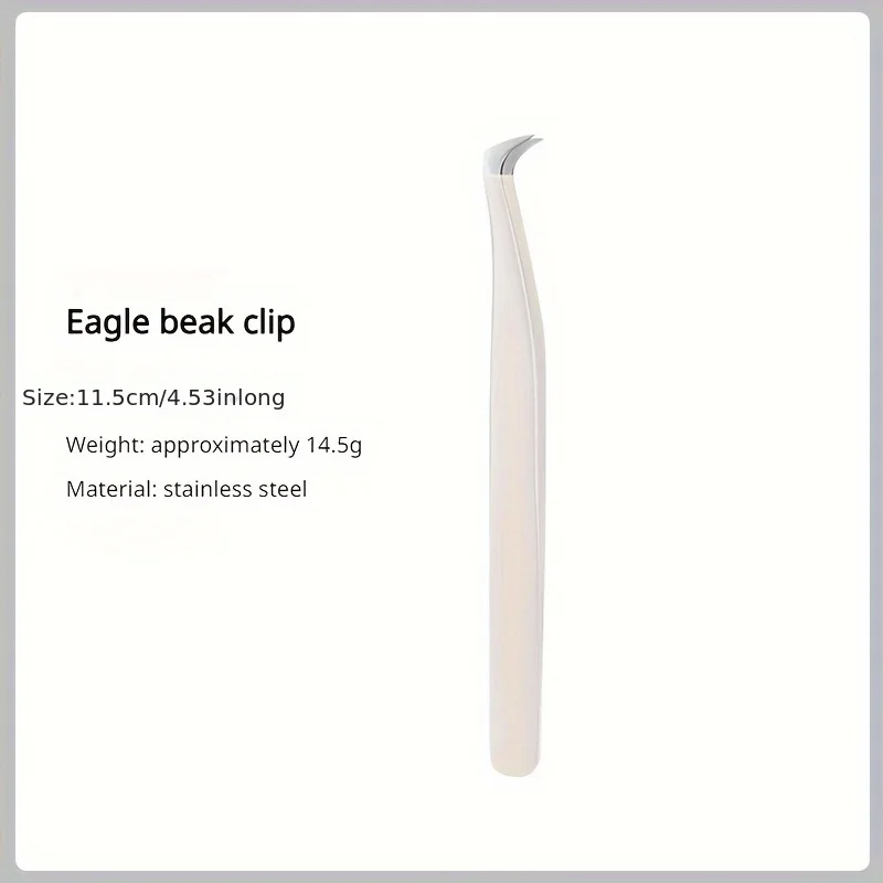 Pinça profissional para cílios e sobrancelhas, ferramenta de beleza em aço inoxidável com pontas de precisão para cílios postiços, enxertia de sobrancelhas, presentes