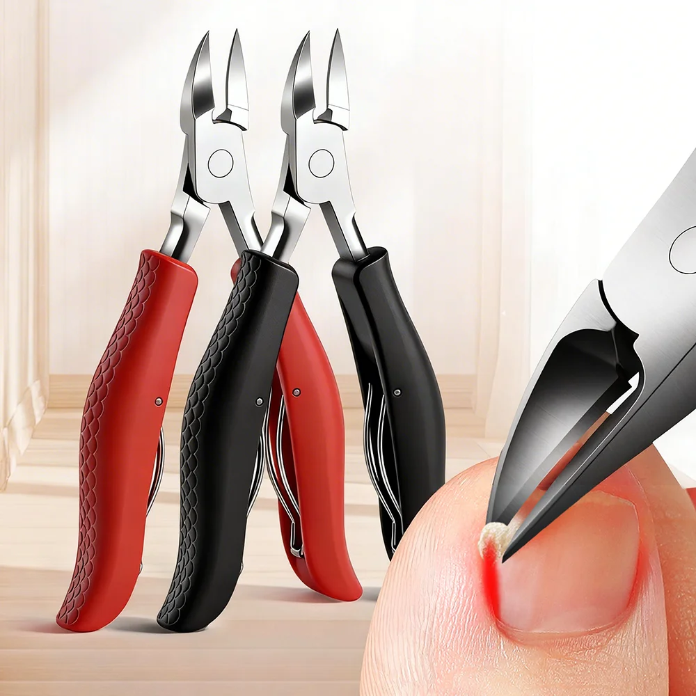 1 Stück Professioneller Zehennagelknipser für eingewachsene, dicke Zehennägel, Zangen, Trimmer, Schneidewerkzeug, Maniküre- und Pediküre-Zubehör.