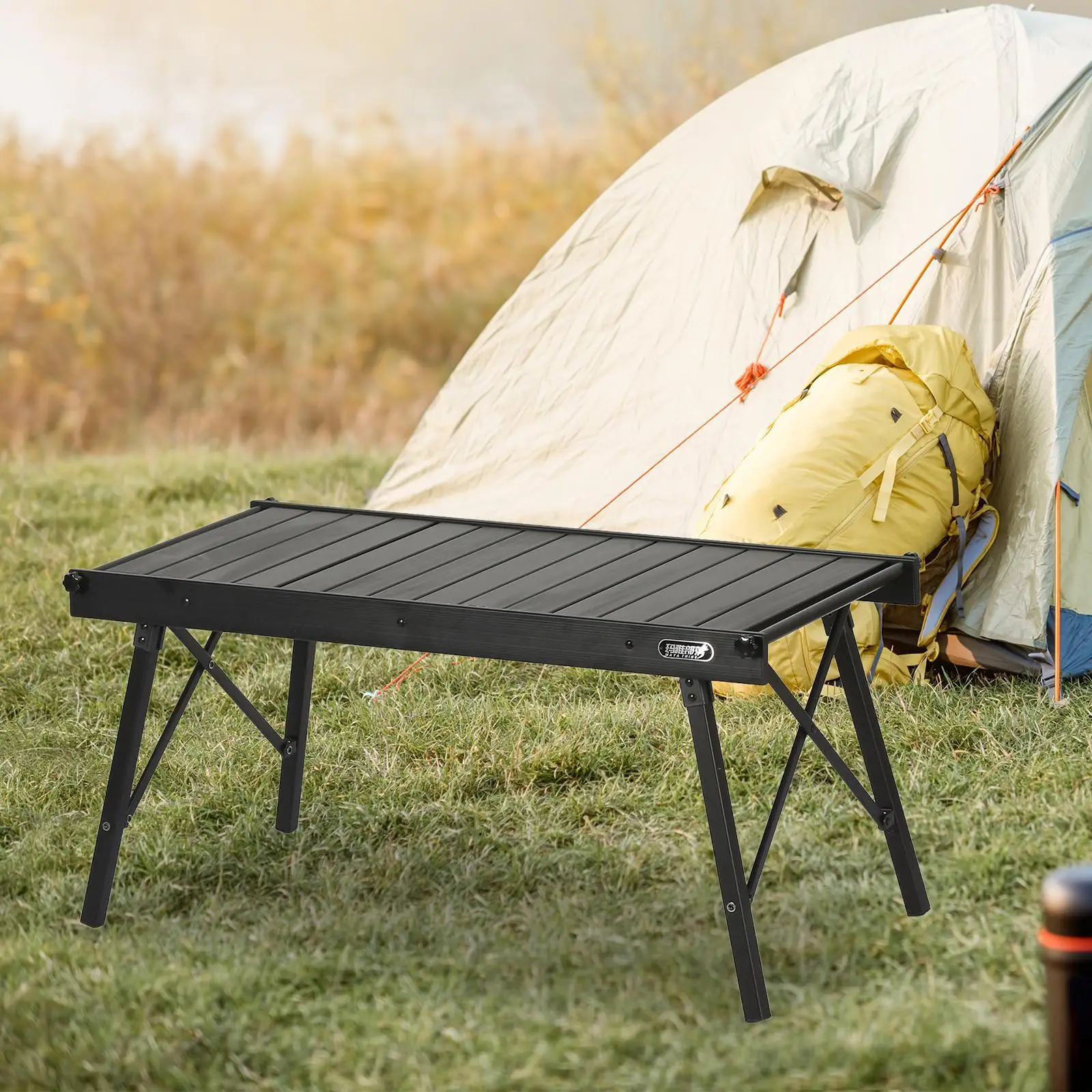 

Folding Table Multifunctional Stable Camp Table for Picnic Outdoor Backyard