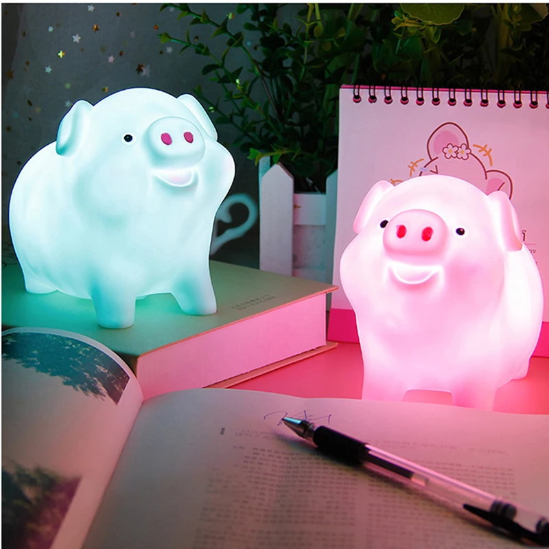 Veilleuse LED en Silicone pour enfants, avec interrupteur et commande, luminaire décoratif d'intérieur, idéal pour la chambre d'un bébé