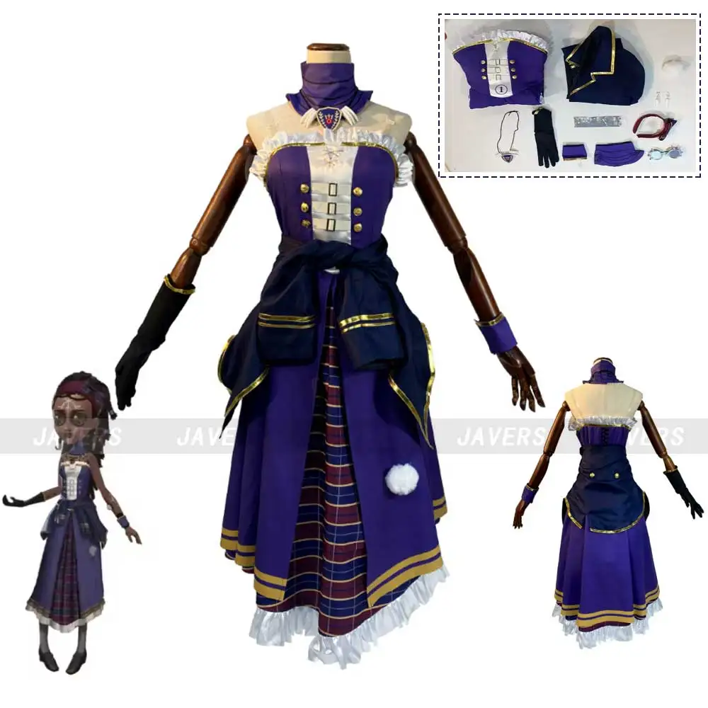 

Игра Identity V Patricia Dorval Enchantress Косплей Костюм Вечернее Платье Пальто Униформа Женский Хэллоуин Бал в маске Костюм для вечеринки