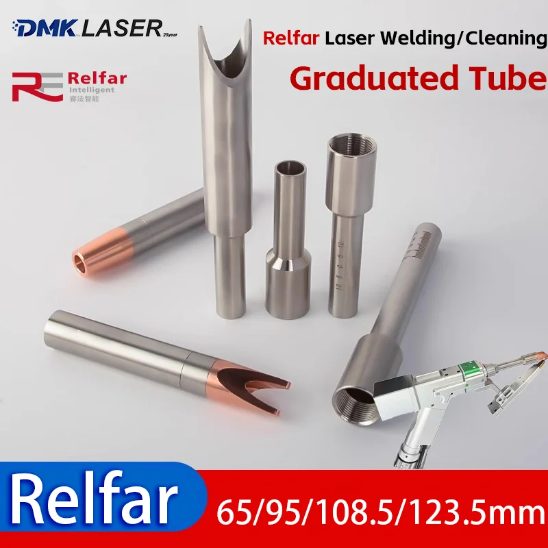 

Relfar Laser Welding Gun Head Graduated Tube Nozzle Connector FWH20 FWH30 Laser Cleaning Stainless Steel Pipe Fixing Shaft 65mm