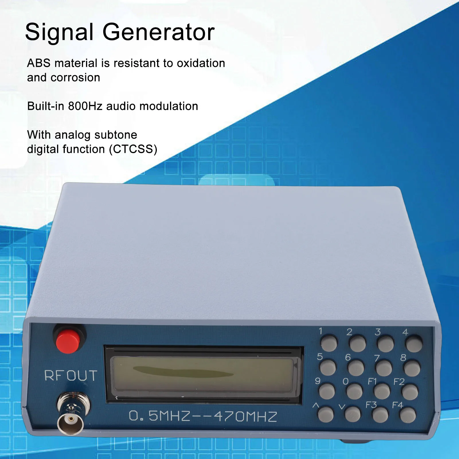 generador-de-senales-de-radiofrecuencia-fuente-de-senal-de-modulacion-de-audio-condicionamiento-de-radio-800hz-05-mhz-470-mhz
