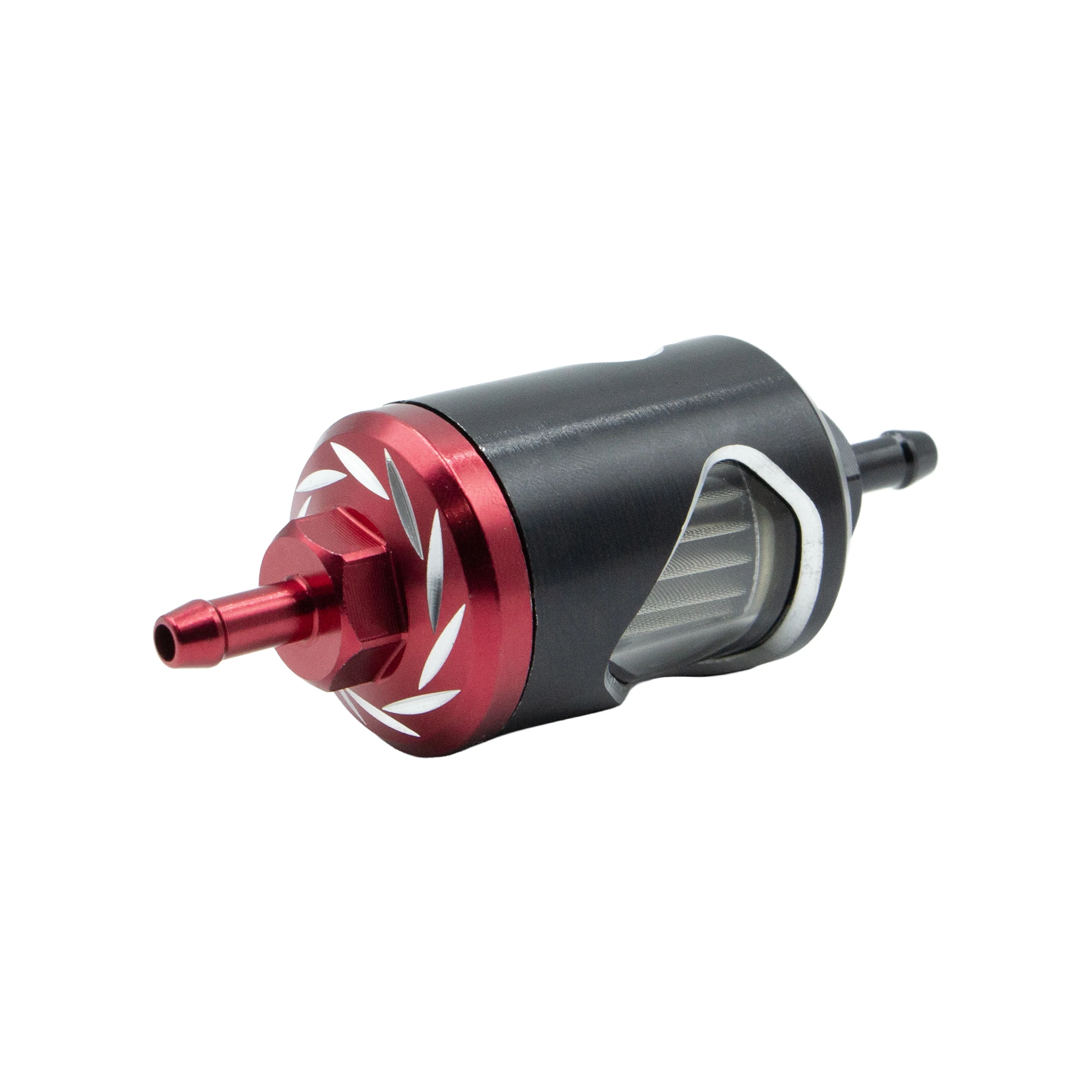 

6mm Universal Motorcycle Inline Carb Fuel Gas Filter Fuel Alloy Motor Oils Filter Stainless Steel Core Glass Perspective Filter