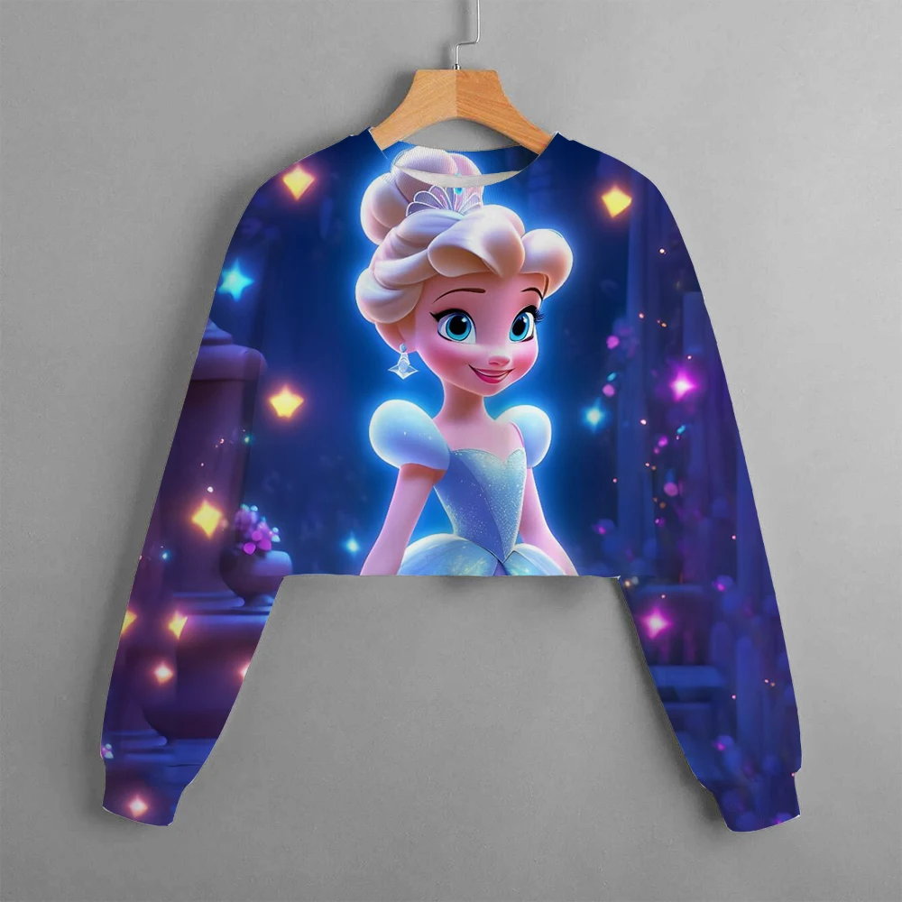 New 2024 Frozen Elsa Hoodie Kids 3 4 5 7 9 11 Years Clothes Hoodie Suitable Baby Girl Long Sleeve Antumn Manga Pullover Sweater