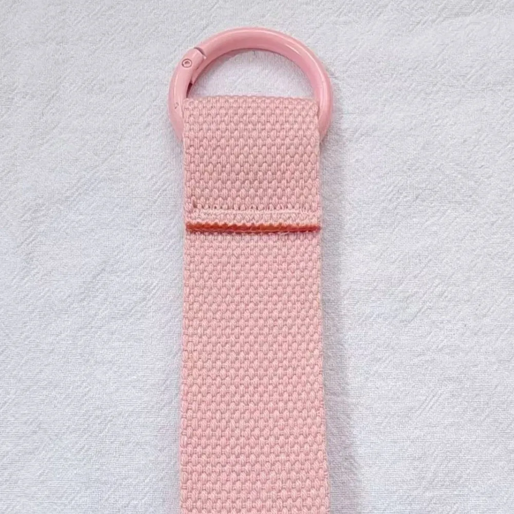 Label Key Tag Dopamine Keychain DIY 15x3.2cm Floating Weave Pendant Webbing Backpack Strap Pendant Backpack Accessory