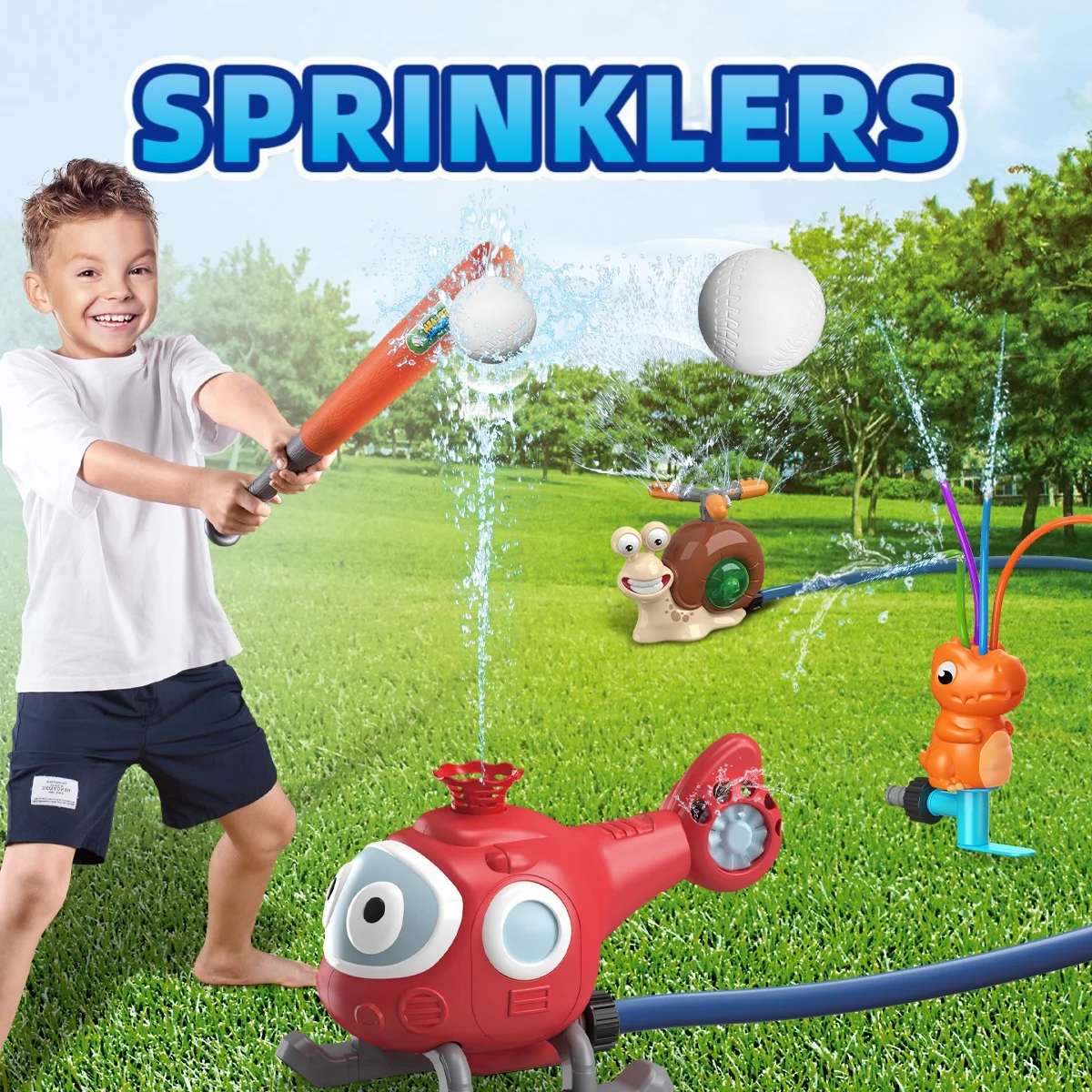 

Hydrant Sprinkler Outdoor Water Spray Toy Backyard Garden Water Toy Summer Yard Cartoon Splash Sprinkler Baby Bath Toy For Kids