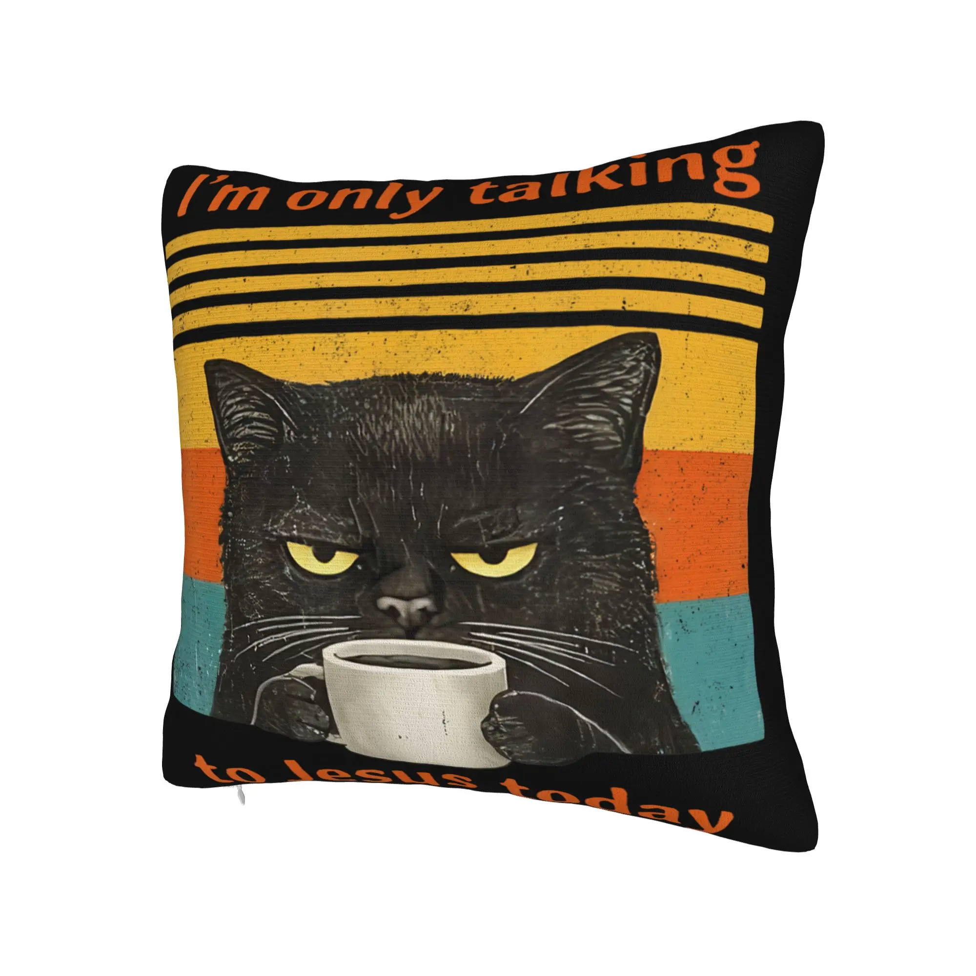 I'm Only Talking to Jesus Today  Pillowcases Merch Printed Cushion Cover Decoration  Throw Pillow Case Cover Bed Multi Size