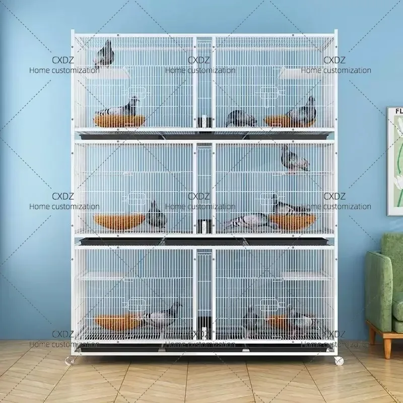 Three Layer Encrypted Pigeon Breeding Cage Large Extra Large Display Coop for Parrots Outdoor Aviary House