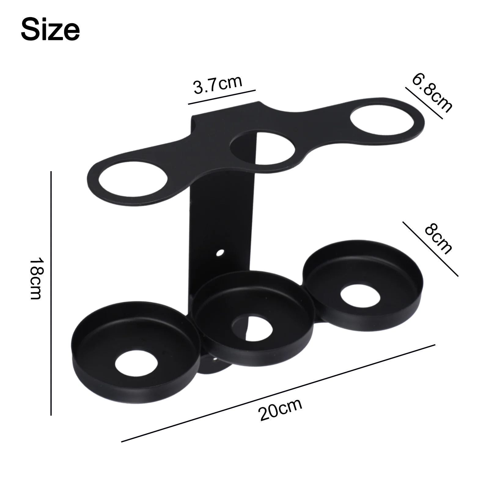 Bathroom Glass, Granite, Marble, Or Tile Surfaces Bottle Holder Hanger Easy Installation Polished Chrome Bracket