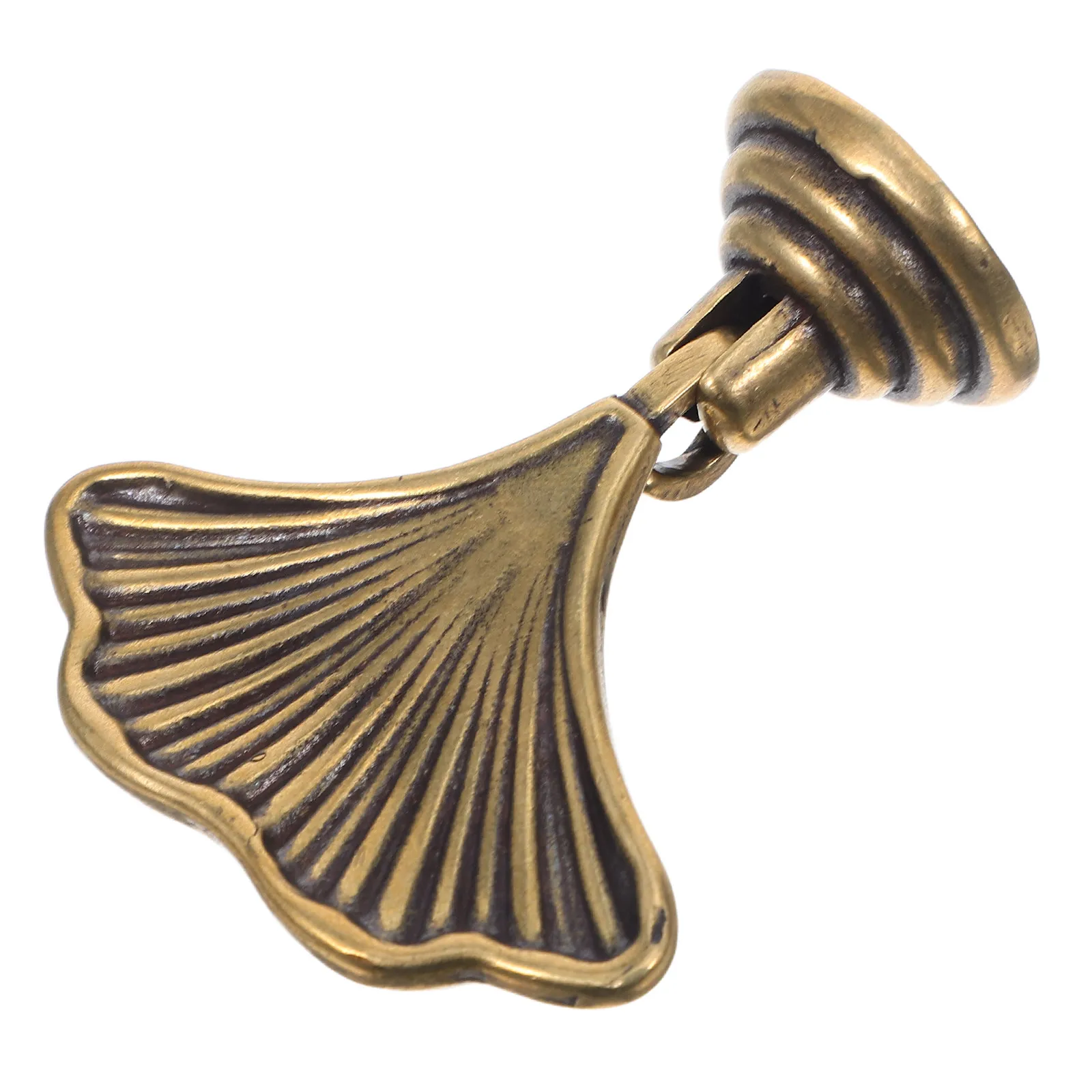 Ginkgo Leaf Cabinet Door Knob Decorative Brass Knob Brass Handle Vintage Bathroom Vanity Drawer Pull Kitchen Cupboard