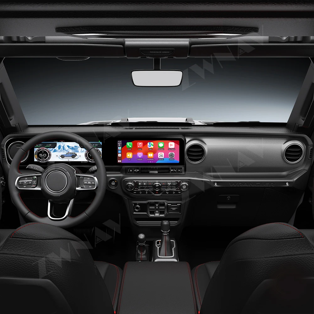 عداد السرعة للوحة القيادة الرقمية للسيارة المخصصة لسيارة جيب رانجلر JL Gladiator J-Max 2018-2021 راديو أندرويد #3