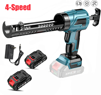 Electric Caulking Gun Lithium Battery 4 Speeds Wireless Glass Glue Gun Doors Windows Filling Sewing Gun For Makita 21V Battery