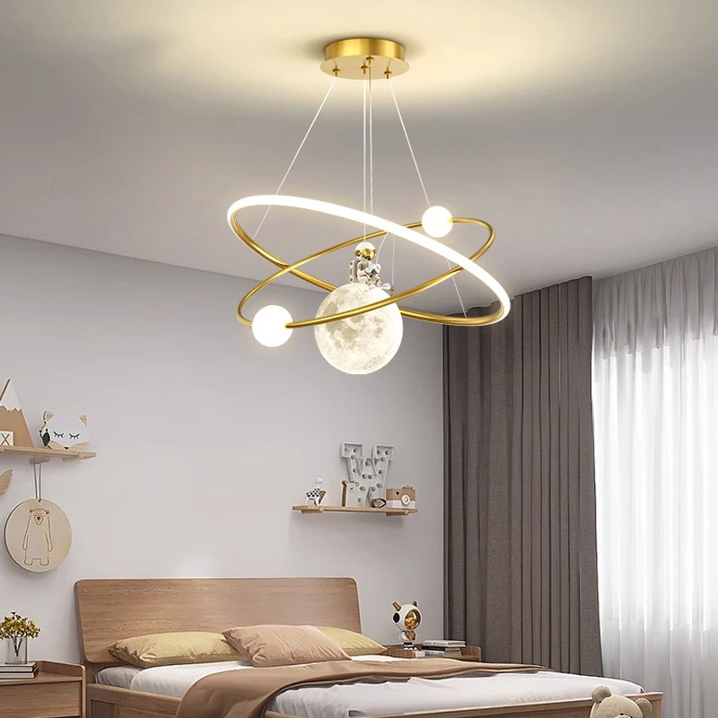 Plafonnier LED Suspendu au Design d'Nik, Luminaire Décoratif de Plafond, Idéal pour un Salon ou une Chambre à Coucher