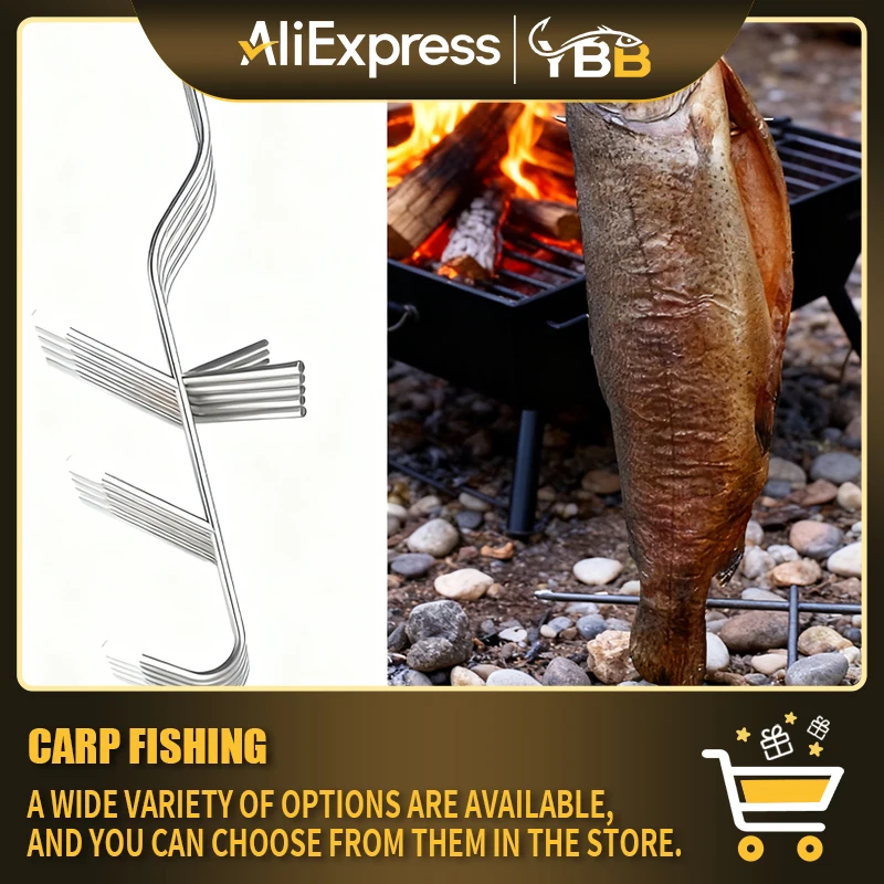 Hameçons pour fumer, hameçons de boucher en acier inoxydable pour poissons fumés chauds et froids, hameçons en S de qualité commerciale pour le durcissement de la viande et P