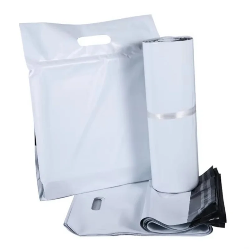 

10/50PCS Portable White Express Courier Mailer Bag DIY Plastic Self-Sealing Adhesive Poly Envelope T-shirt Gift Mailing Pouches