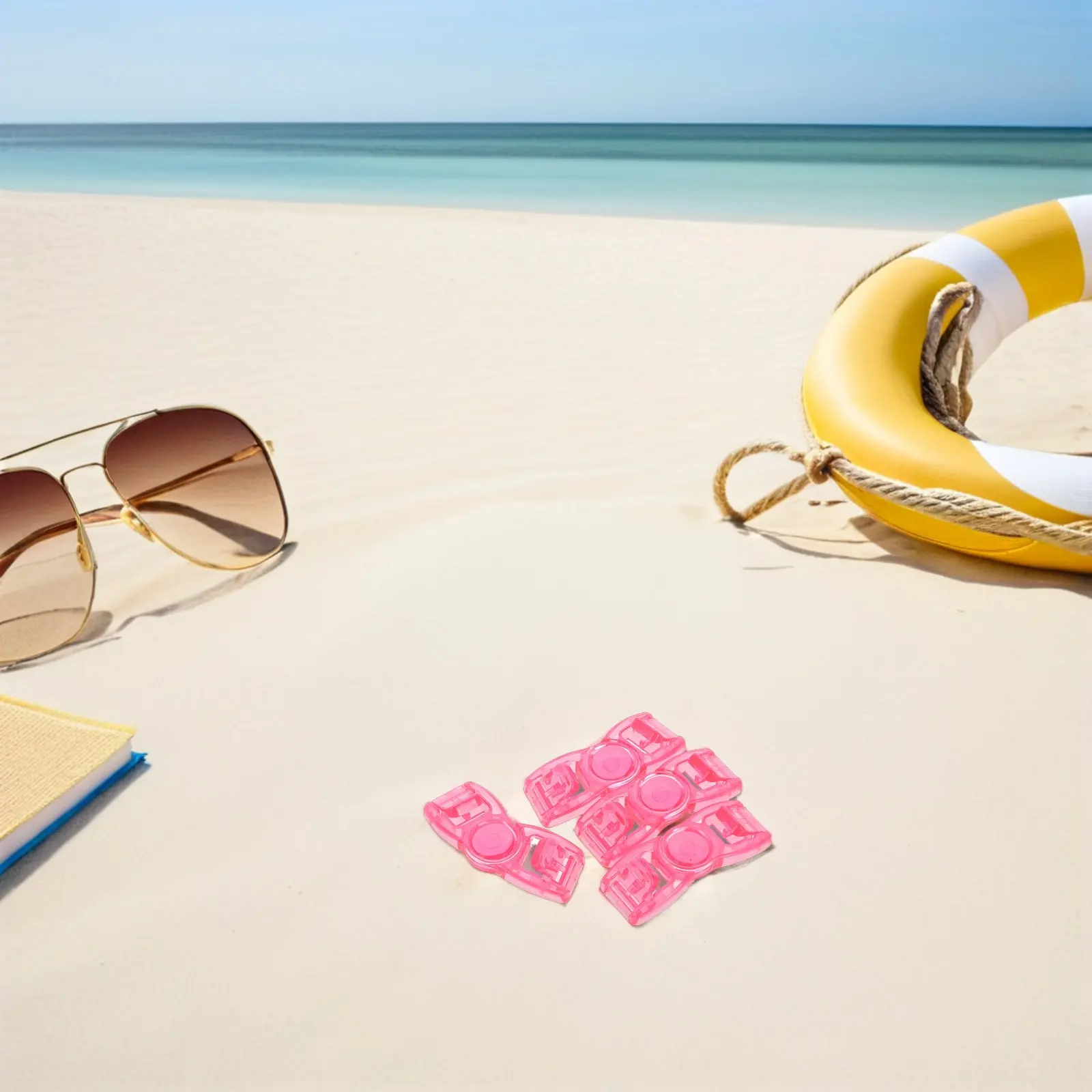 

8 шт. быстросъемных пластиковых застежек для плавательных очков, универсальные сменные регулируемые водонепроницаемые фиксаторы для плавания