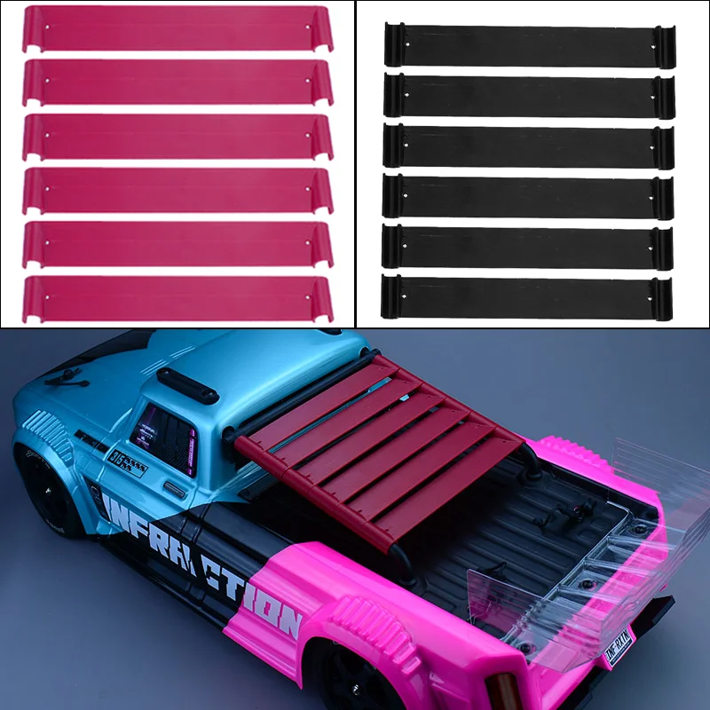 For 1/8 ARRMA INFRACTION V4 223S BLX 4X4 Model RC Truck Car ARA4315V4T1 T2 T3 Simulation 6pcs Plastic Rear Spoiler Tail Wing