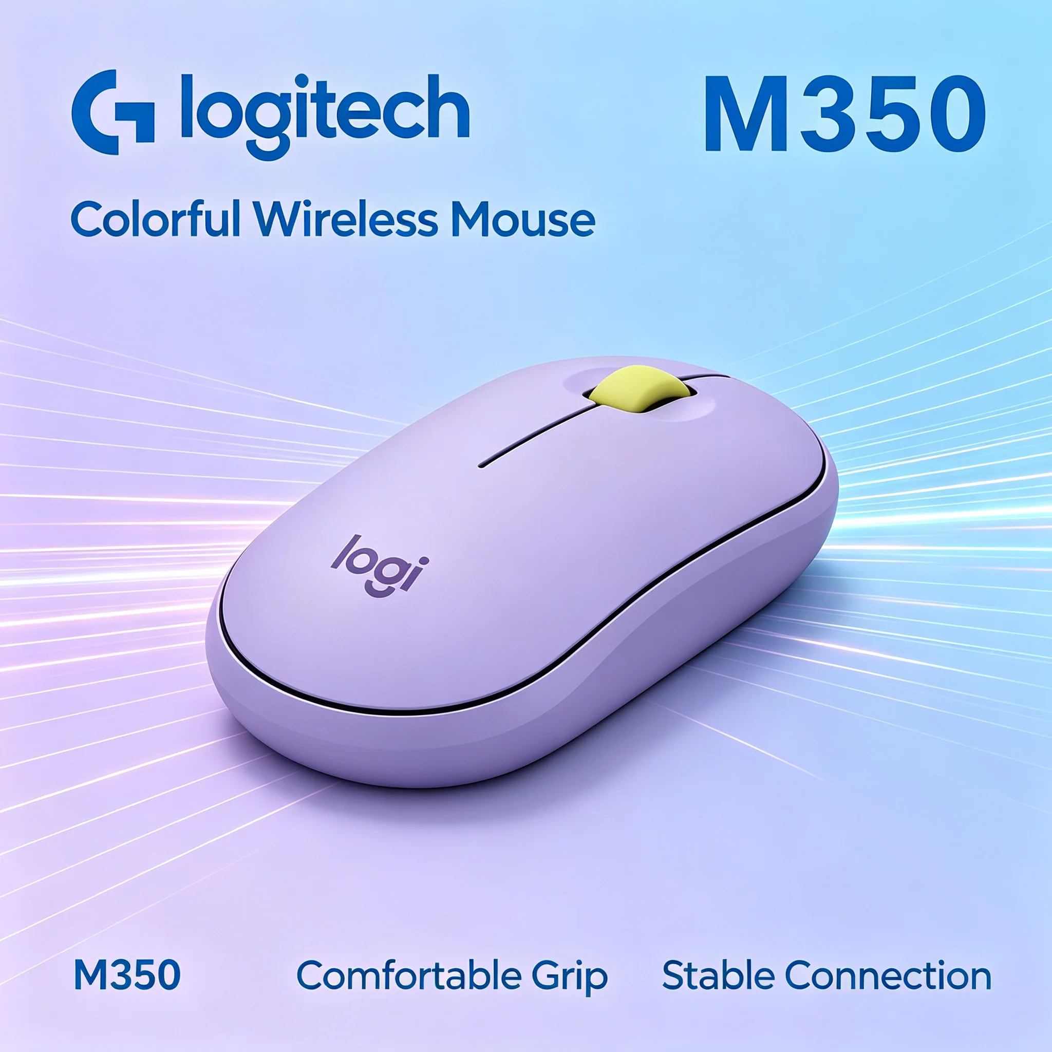 Logitech M350 Wireless Silent Mouse Easy Setup 2.4G Mice for Home and Business Office