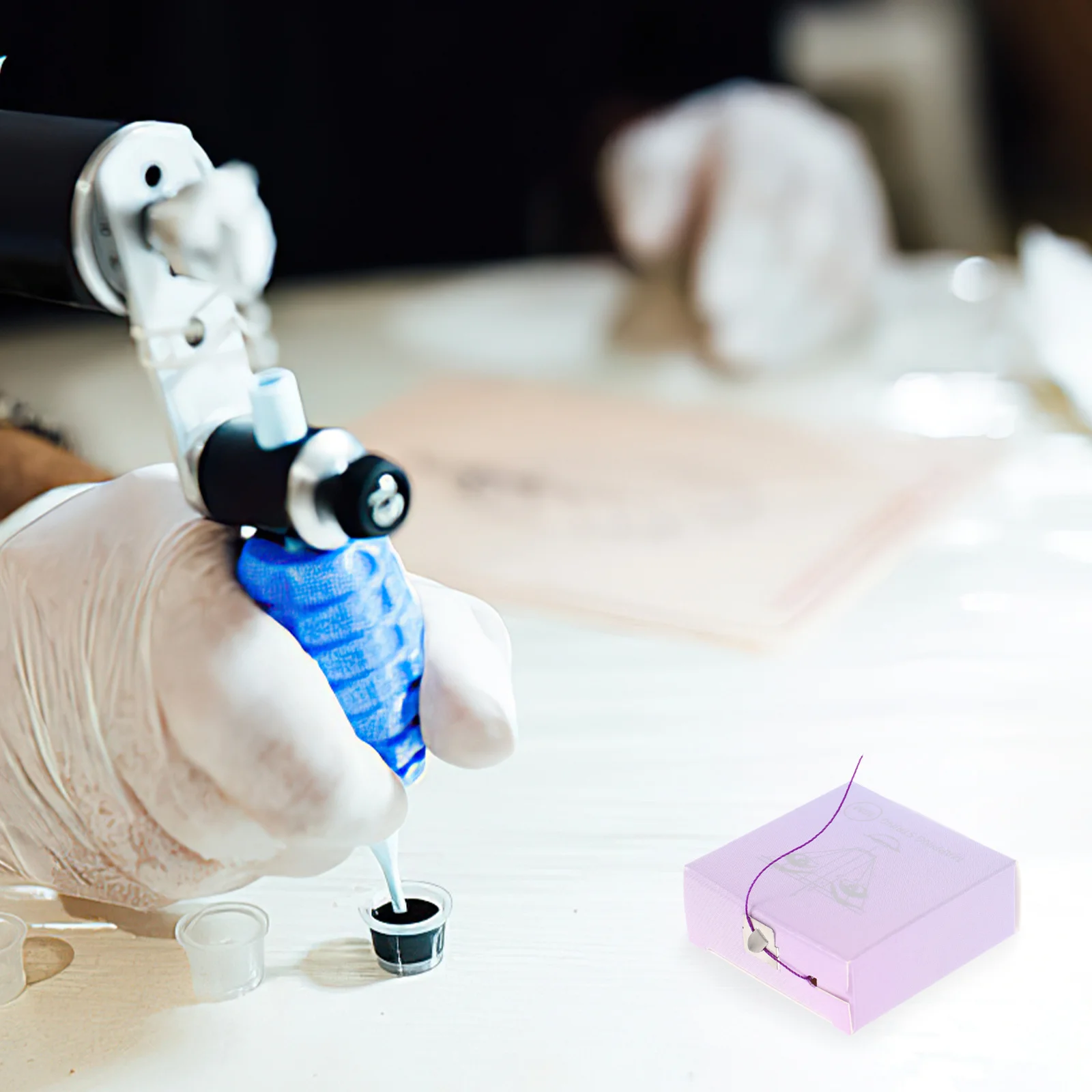 Augenbrauen-Mapping-Faden, 10 m, Box-Verpackung, Augenbrauen-Formwerkzeug, Lineal, Marker für Augenbrauen, Eyeliner, Lipliner, Augenbrauen-Mapping-Schnur