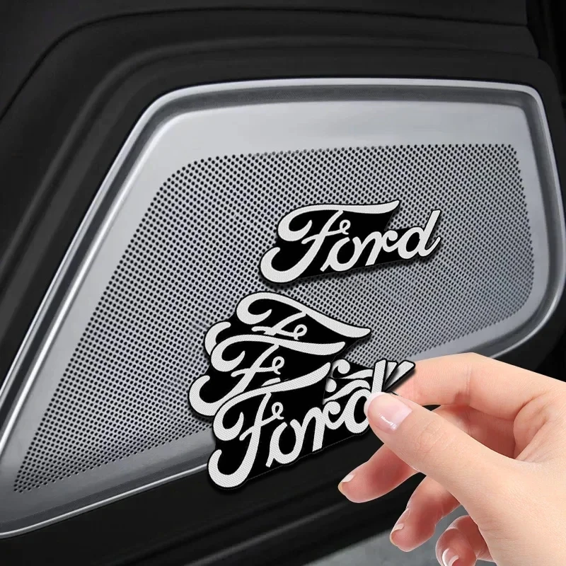 New Car Audio Decorate 3D Aluminum Badge Emblem Stickers For Ford Focus Mk2 Party Mk3 Ranger Mondeo Mk4 Fiest Car Accessories