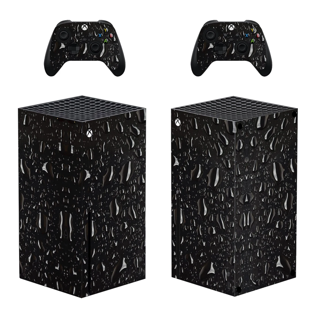 Water Droplet Style Xbox Series X Skin Sticker for Console & 2 Controllers Decal Vinyl Protective Skins Style 1