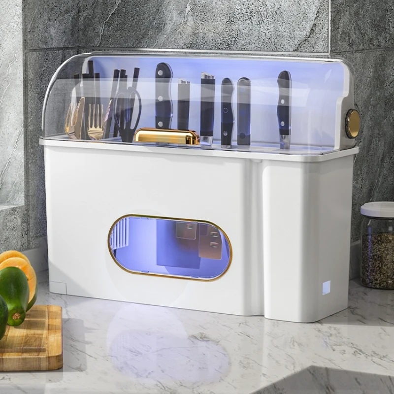 Household kitchen knife rack, storage box multi-function