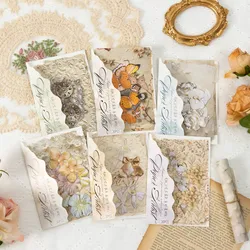 Journamm 30 arkuszy Vintage papier do scrapbookingu kolaż śmieci dziennik estetyka artykuły papiernicze planista zapisywalne tło papier rzemieślniczy