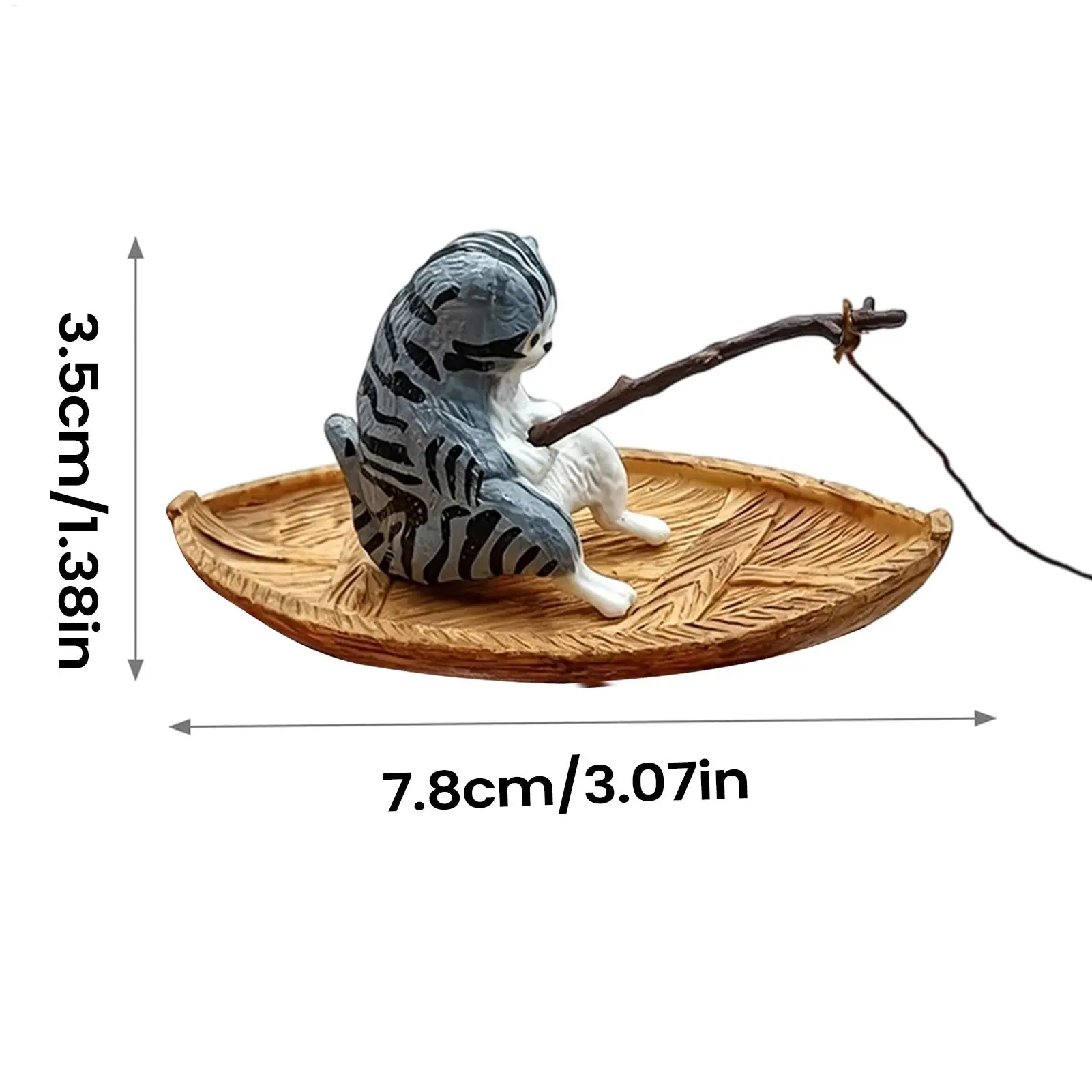 Niedliches Kätzchen-Aquarium-Ornament, Schwimmende Hängende Katzen-Dekoration für Fischbecken, Garten, Teich, Zuhause, Büro, Landschaftsgestaltung, Außenbereich – Detail 12
