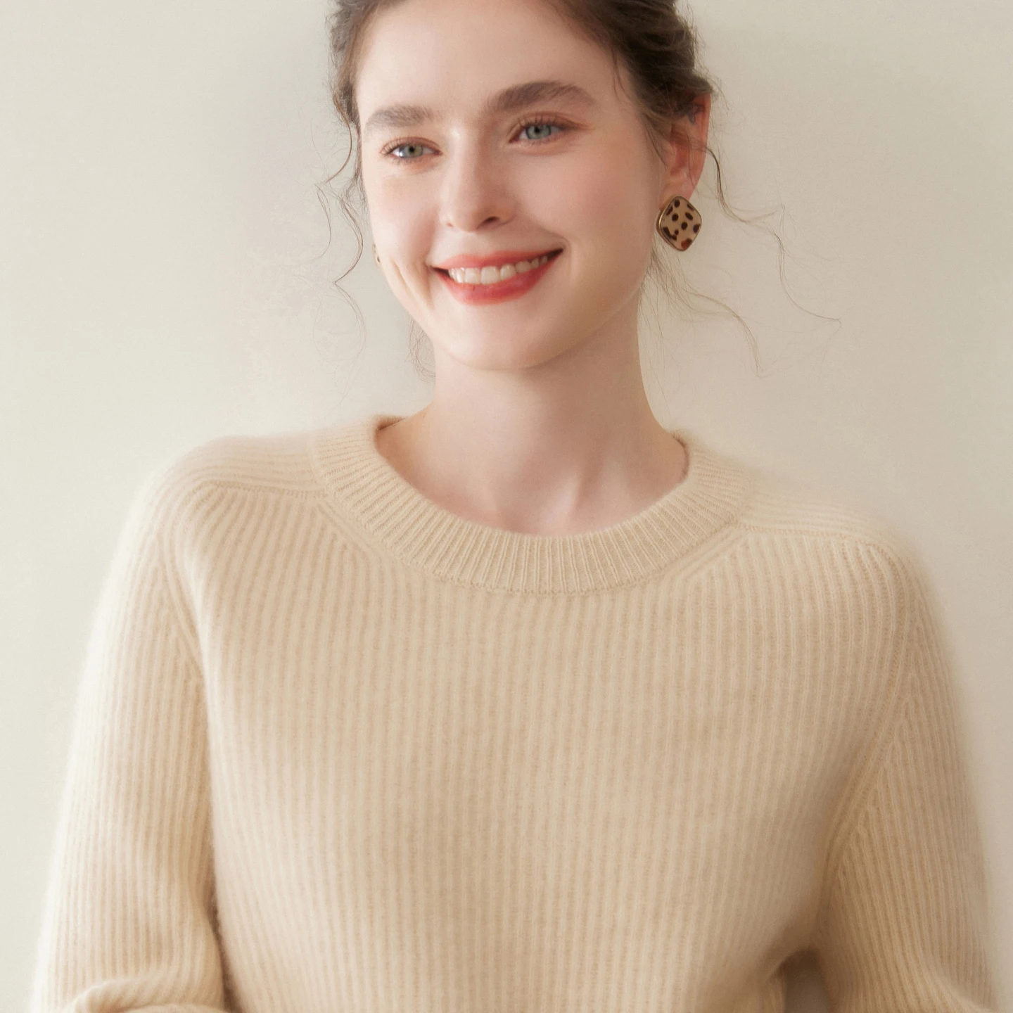 2025 Autumn Winter New 100% Cashmere Sweater Women\'s O-Neck Thicken Warm Sweaters Female Loose Size Knit Pullover Bottoming Tops