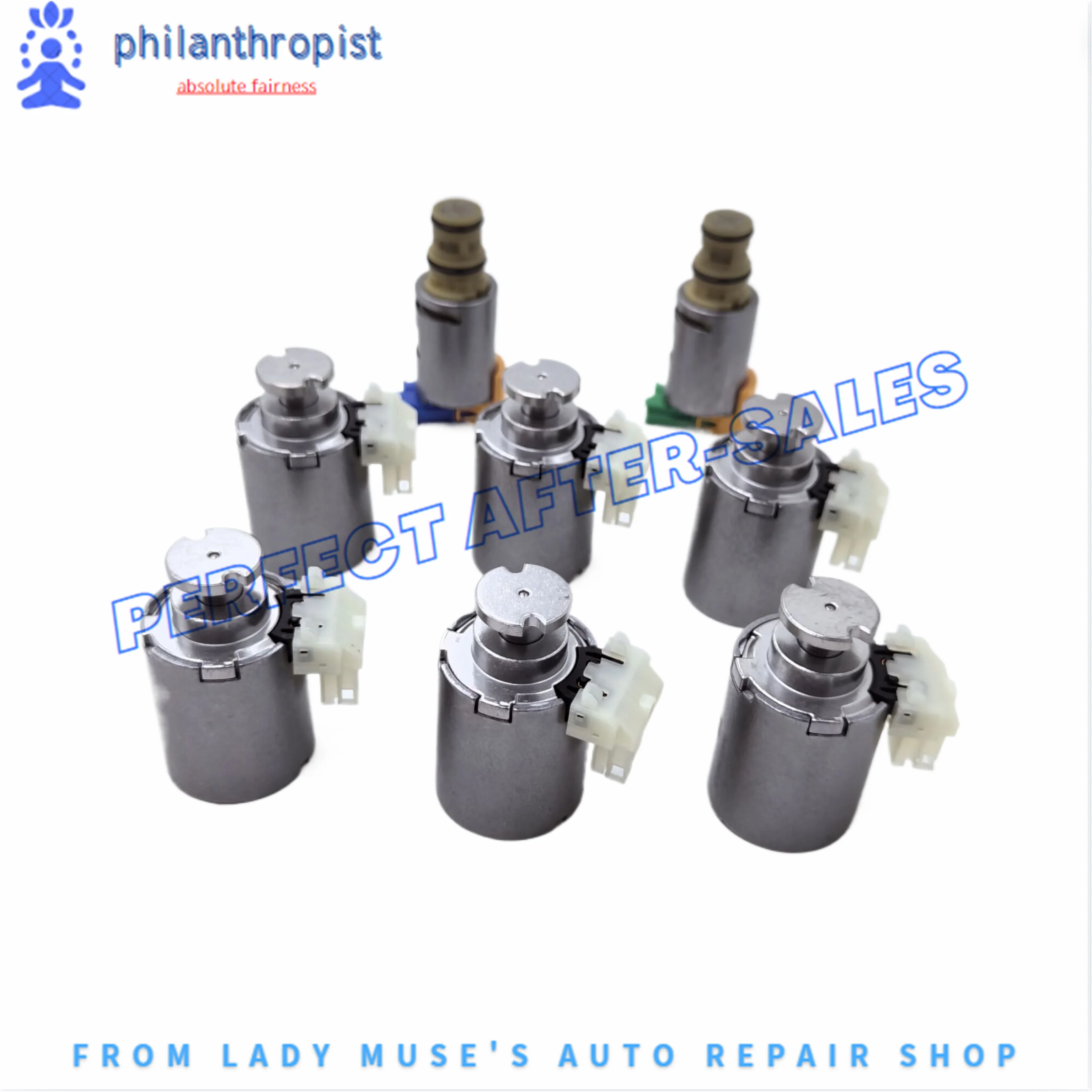 

8Pcs Genuine New 10R60 10R80 Automatic Transmission Solenoid Kit for Ford Raptor F150 Mustang Roadrunner 2.2 Explorer
