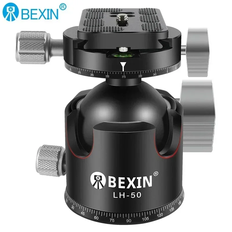 BEXIN Tripod Ball Head with 3/8inch Screw 360 Degree Swivel Aluminum Alloy Photography Ballhead Tripod for DSLR Camera LH28/LH32