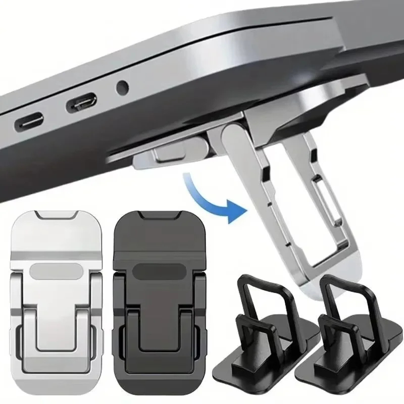 

Универсальная складная подставка для ноутбука (2 шт.), портативный держатель для ноутбука, регулируемая подставка-охладитель для MacBook и других ноутбуков