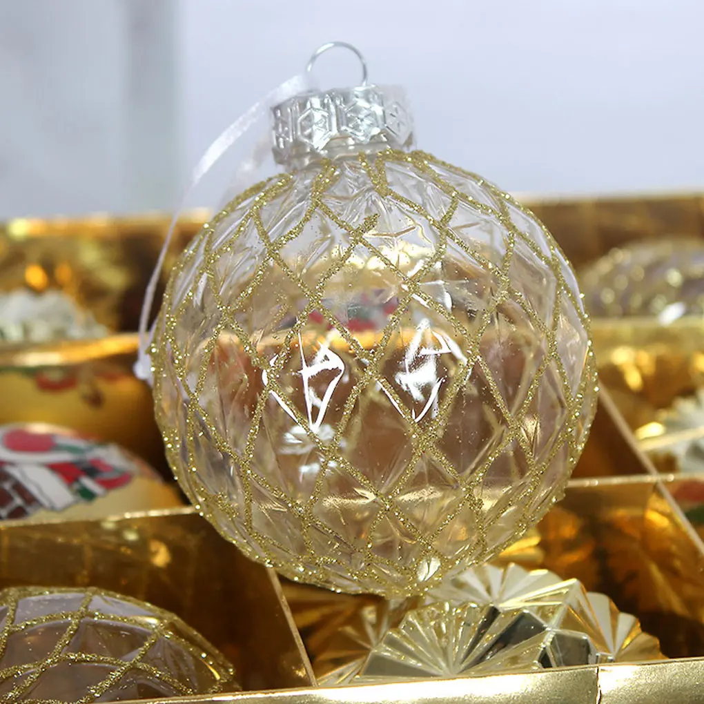 ABS Christmas Tree Decor Ornament Decoration Set Sparkling Balls For Home Ornaments With Bright