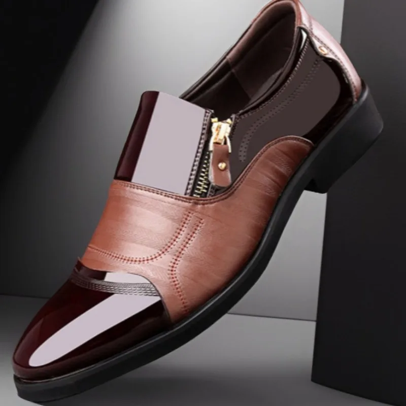 

Size 48 Mens Shoes Business Nightclubs Men Dress Shoes Breathable Working Lace Up Wedding Shoes New Fashion Mens Leather Shoe