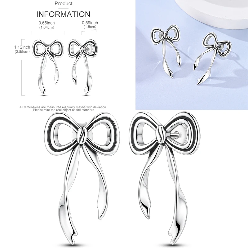 925 Sterling Silber Ohrstecker Kirsche Delfin Avocado Schmetterling Biene Blume Feder Bunter Schmuck Geschenk für Frauen Mädchen – Detail 30