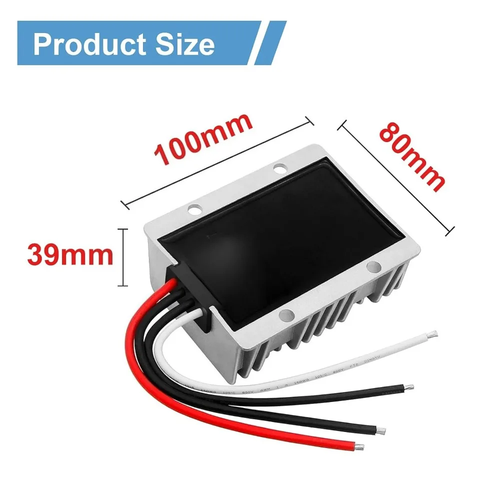 DC DC 9V-36V to 12V/24V Boost Buck Converter 30A Waterproof Automatic Step Up/Down Voltage Regulator Volt Transformer Module