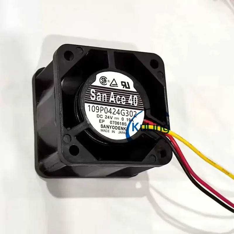 for Sanyo 109P0424G302 DC24V 0.19A 40x40x28mm Double Ball Bearing Cooling Fan Original Japan
