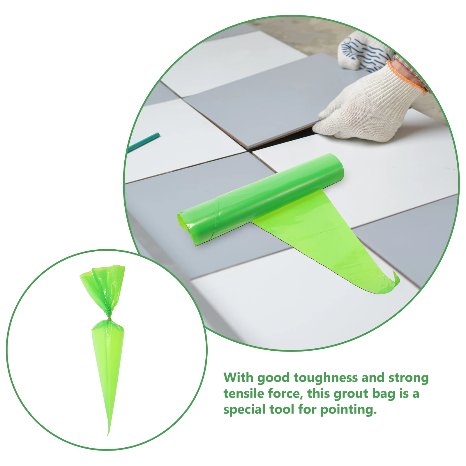 

50Pcs Grout Applicator Tool Masonry Bags Large Capacity Design Tile Installation Industry Tools Building Grout Bags