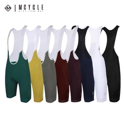 Mcycle Wholesale Men's Cycling Bib Shorts Quick Dry Breathable Sport bibshort ciclismo Solid Bib Pad salopette ciclismo uomo