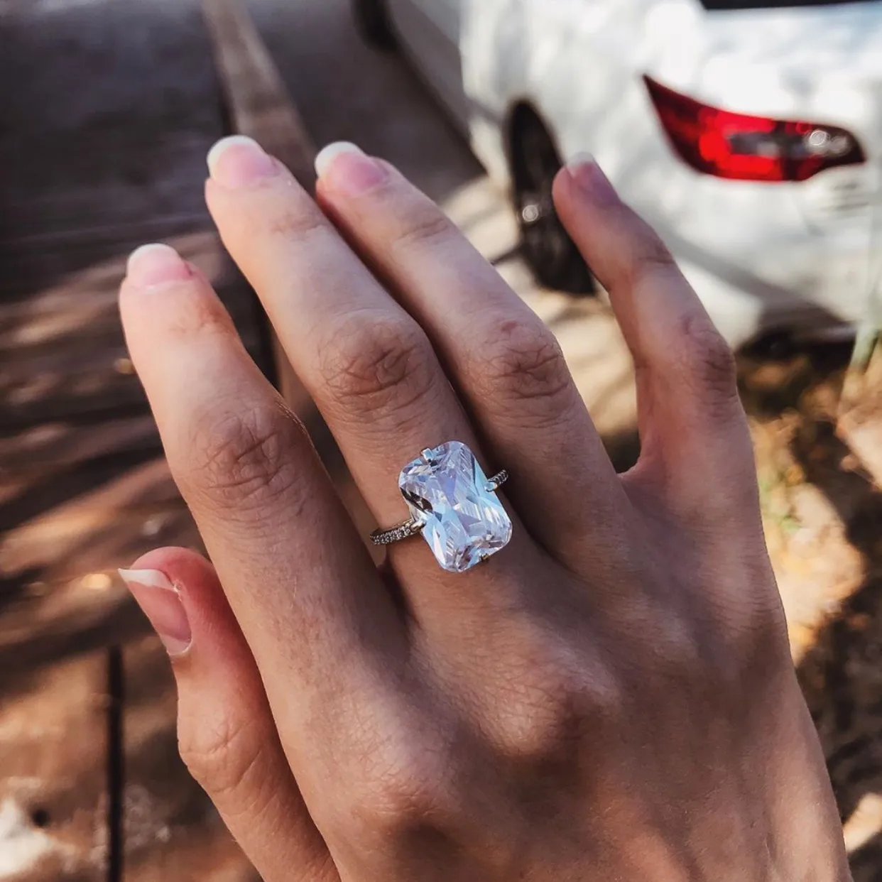 Valuable 5ct Lab Diamond Ring 925 sterling silver Wedding band Rings for Women Bridal Promise Engagement Jewelry Gift