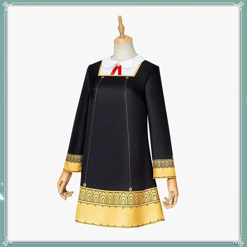 فستان أنيا المور الجديد 2025 أزياء جاسوس X التأثيرية فساتين سوداء بدلة شعر مستعار أزياء الهالوين ملابس للكبار تشي ★ ★ ★   جيه.