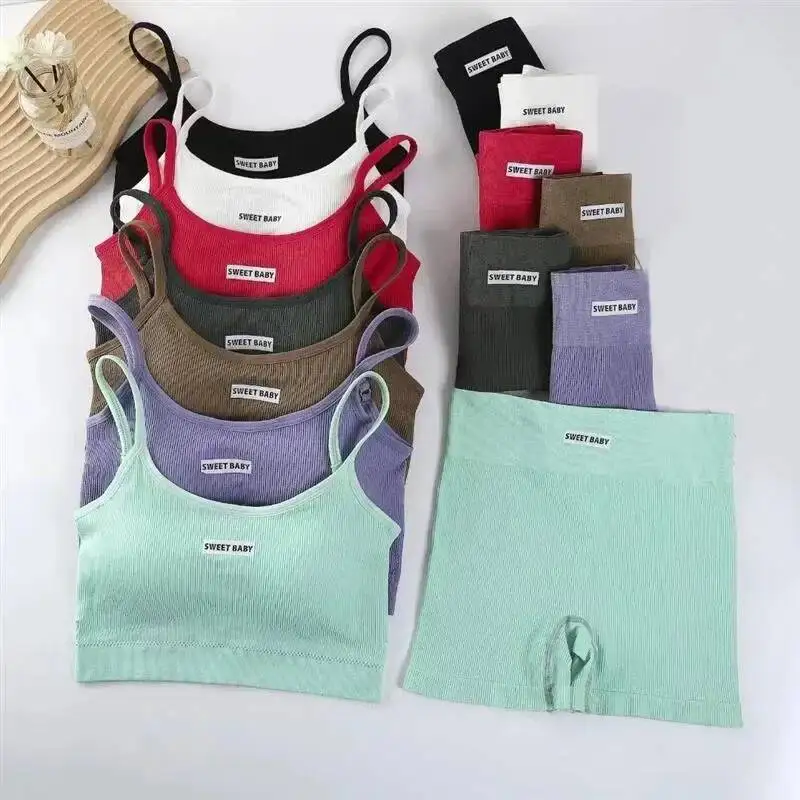 Women Seamless Yoga Sets Summer Fiess Workout Suits Sport Bra High Waist Leggings Sexy Outfits 2024 Female Casual Sportswear