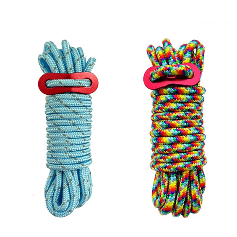 Nueva Cuerda de Escalada de 6 mm y 4 Metros, Cuerda de Seguridad para Escalada en Roca, Rescate, Escalada en Roca, Escape, Descenso, Pesca