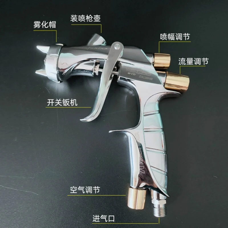 Japanese ANEST IWATA WS400-1401BH and  WS400-1301BH Spray Gun Professional Grade V-Shaped Nozzle   Supernova  Pneumatic