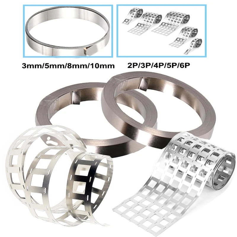 

1-10meter 1P-4P Nickel Strip For Li 18650 Battery Spot Welding Machine Welder Equipment Nickel Belt For Battery Packs